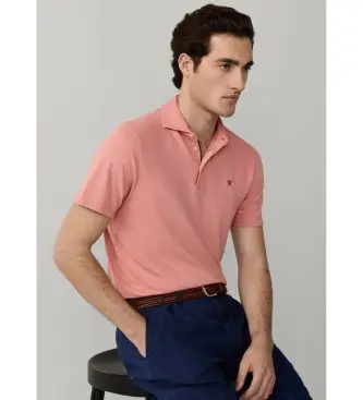 per uomo HM5600127 Rosa rosa lino Polo Swim Rose (3XL), Casual, Cotone, Manica corta