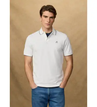 per uomo HM5600136 Polo Heritage Fit Classic bianco sporco (S), Casual, Cotone, Manica corta