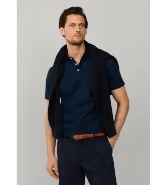 per uomo HM5600139 Polo Oxford in piqué blu navy (3XL), Casual, Cotone, Manica corta