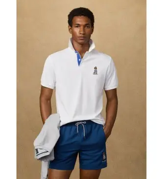 per uomo HM5600142 Polo Heritage Harry White (L), Bianco, Cotone, Classico, Manica corta