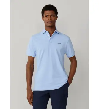 per uomo HM5600146 Polo con finiture da spiaggia, vestibilità classica, blu (S), Casual, Cotone, Manica corta