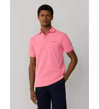 per uomo HM5600146 Polo con finiture da spiaggia, vestibilità classica, rosa (S), Casual, Cotone, Manica corta