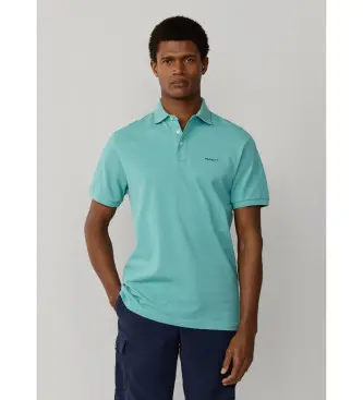 per uomo HM5600146 Polo con finiture da spiaggia, vestibilità classica, verde (S), Casual, Cotone, Manica corta