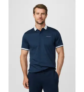 per uomo HM5600149 polo classica blu navy club fit (S), Casual, Cotone, Manica corta