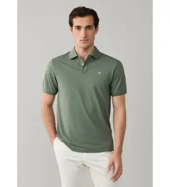 per uomo HM5600169 Polo Classic Fit con logo verde (S), Casual, Cotone, Manica corta