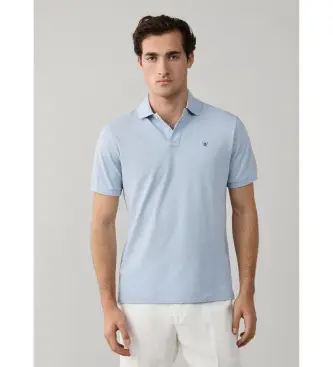 per uomo HM5600169 Polo Classic Fit Logo Blu (S), Casual, Cotone, Manica corta
