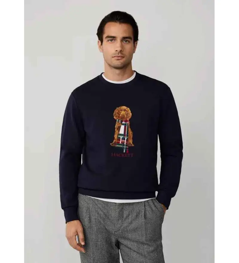 per uomo HM5800015 Felpa Heritage Harry Navy (M), Casual, Cotone