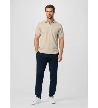 per uomo HM5800082 Pantaloni jogger in spugna con nastro blu navy (S), Casual, Sportivo, Cotone