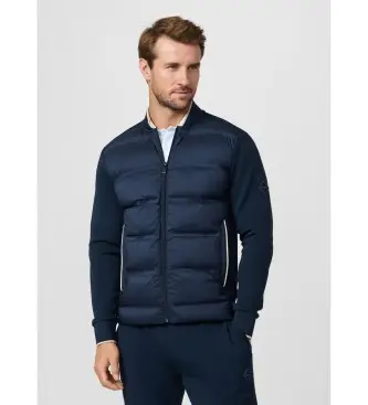 per uomo HM5800098 Giubbotto bomber trapuntato blu navy (L), Casual, Cotone