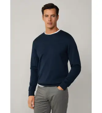 per uomo HM581165 Felpa blu navy dalla vestibilità classica (XXL), Casual, Cotone, Manica lunga