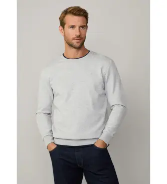 per uomo HM581165 Felpa grigia dalla vestibilità classica (L), Casual, Grigio, Cotone, Manica lunga