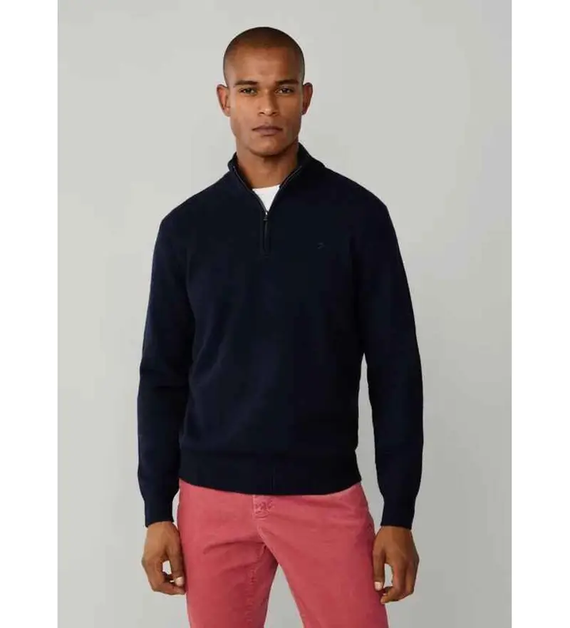 per uomo HM7000078 Maglione in lana blu navy Hzip (M), Casual