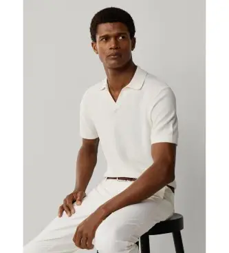 per uomo HM7000180 Polo Riviera Knit SS bianca (L), Bianco, Cotone, Classico, Manica corta