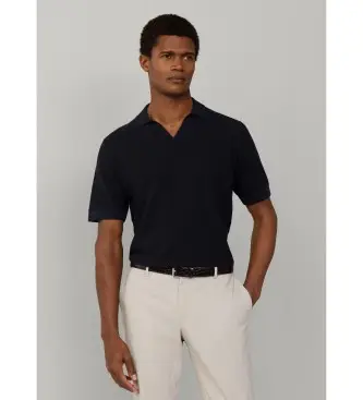 per uomo HM7000180 Polo Riviera Knit SS blu navy (3XL), Cotone, Classico, Manica corta