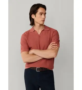 per uomo HM7000180 Polo Riviera Knit SS rossa (3XL), Rosso, Casual, Cotone, Manica corta