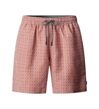 per uomo HMB100031 Costume da bagno color argilla rossa (L), Rosso, Casual, Beachwear, Poliestere Pelle