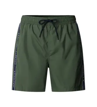 per uomo HMB100047 costume da bagno a righe verdi HSport (L), Verde, Beachwear, Poliestere