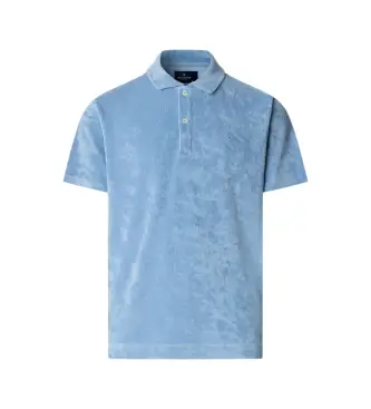 per uomo HMB100050 Tessuto Polo in spugna blu brillante (L), Casual, Cotone, Manica corta