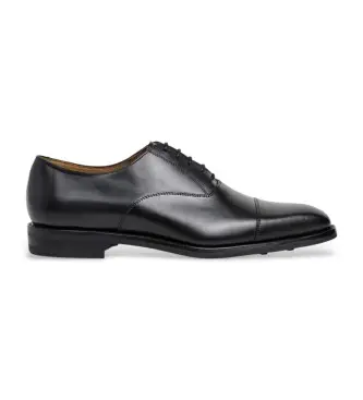 per uomo HMS200002 Scarpe George Oxford in pelle nera (40), Nero, Basso, Stringhe, Casual, Da sera, Classico