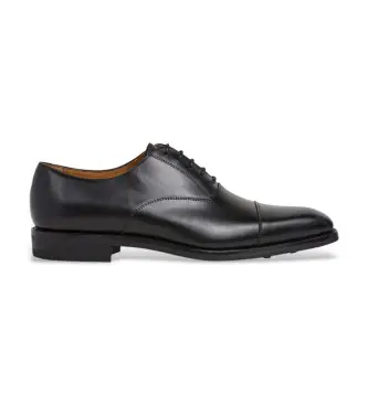per uomo HMS200002 Scarpe George Oxford in pelle nera (46), Nero, Basso, Stringhe, Casual, Da sera, Classico
