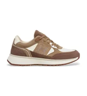 per uomo HMS200031 Sneakers in pelle marrone Otto Run (43), Basso, Stringhe, Casual