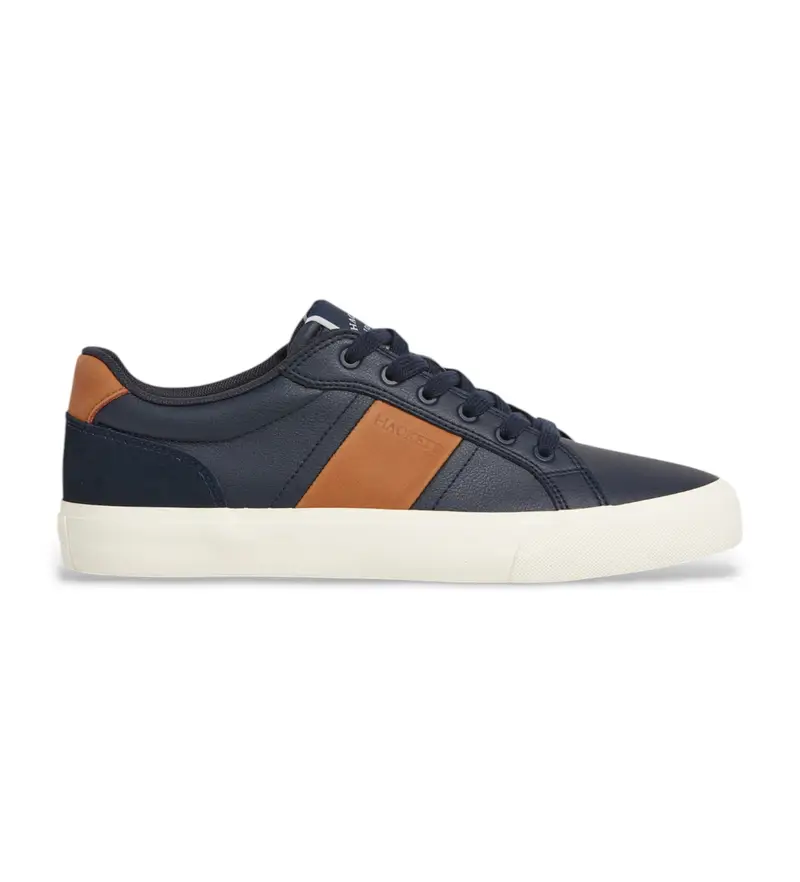 per uomo HMS200036 Sneakers in pelle blu navy Blake Max (40), Basso, Stringhe, Casual