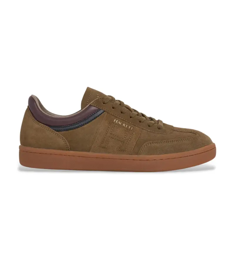 per uomo HMS200046 Sneakers in pelle marrone Beck Ivy (43), Basso, Stringhe, Casual