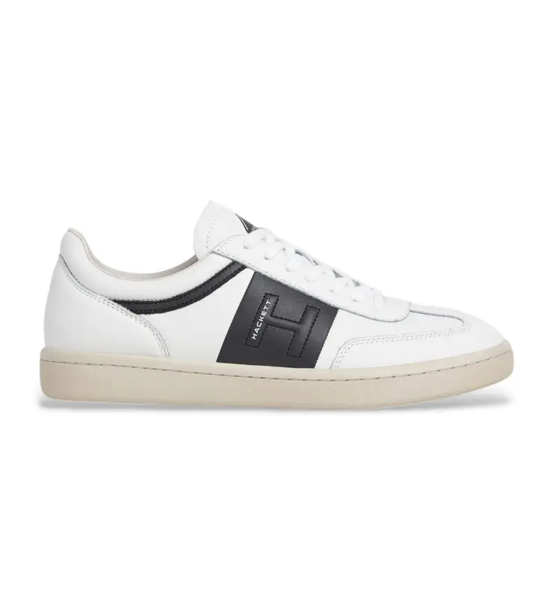 per uomo. HMS200048 Sneakers in pelle bianca Bond Just (42), Bianco, Basso, Stringhe, Casual