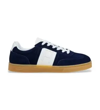 per uomo HMS200056 Sneakers in pelle blu navy Harper Hendon (44), Basso, Stringhe, Casual