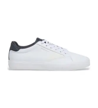 per uomo HMS200065 Sneakers in pelle bianca Blake Venture (41), Basso, Stringhe, Casual, Navy Blu