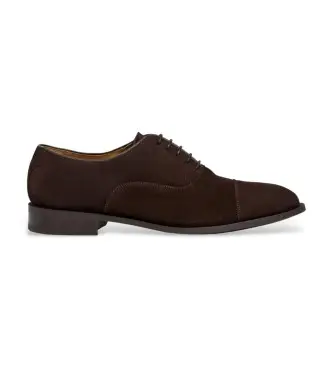 per uomo HMS200073 Scarpe Woking Oxford in pelle marrone (40), Basso, Camoscio, Stringhe, Classico