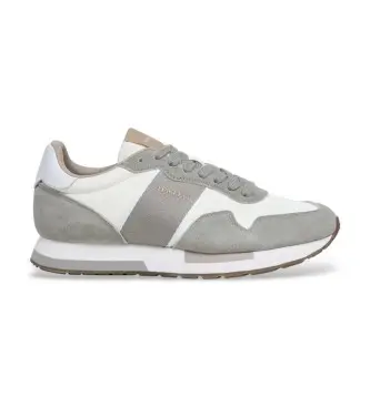 per uomo HMS200088 Sneakers grigie Keston Symbol (46), Pelle, Basso, Stringhe, Casual, Grigio