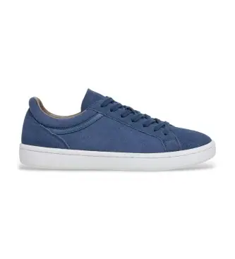 per uomo HMS200090 Sneakers in pelle blu Beck Vibes (43), Basso, Camoscio, Stringhe, Casual