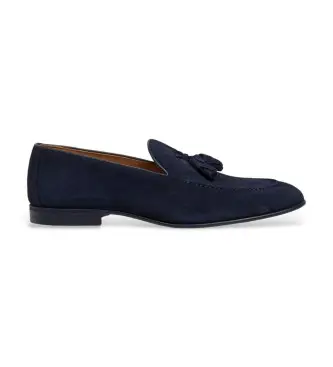 per uomo HMS200093 Scarpe in pelle con nappa blu navy Regal (41), Basso, Camoscio, Nessuno, Casual, Da sera, Classico