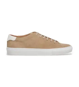 per uomo HMS200095 Sneakers Idol Soft in pelle beige (42), Basso, Camoscio, Stringhe, Casual