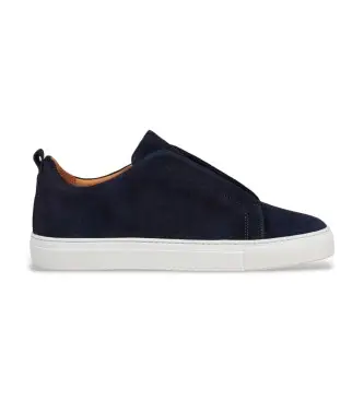 per uomo HMS200098 Sneakers Vision in pelle blu navy (41), Basso, Camoscio, Nessuno, Casual