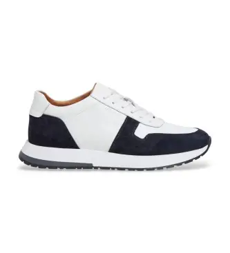 per uomo HMS200100 Sneakers Rapid Zephyr in pelle bianca (40), Bianco, Basso, Stringhe, Casual