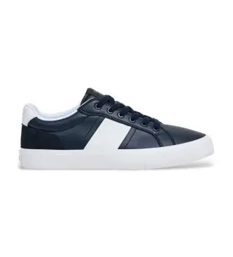 per uomo HMS200105 Sneakers in pelle blu navy con maniglia Blake (40), Basso, Stringhe, Casual