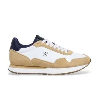 per uomo HMS200107 Sneakers in pelle beige semplice vettoriale (45), Basso, Stringhe, Casual