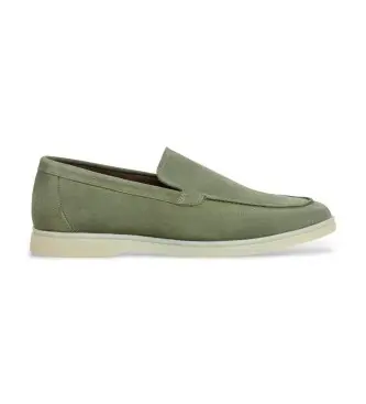 per uomo HMS200109 Mocassini in pelle liscia Green Martin (41), Basso, Nessuno, Casual, Verde