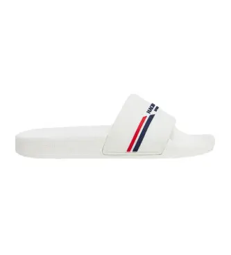 per uomo HMS21287 Infradito Slider Sport bianche (40), Bianco, Basso, Nessuno, Beachwear Multicolore