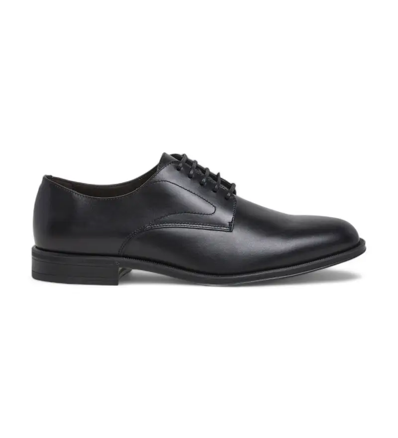 per uomo HMS21407 Scarpe Duke Master in pelle nera (41), Nero, Basso, Stringhe, Casual, Da sera, Classico