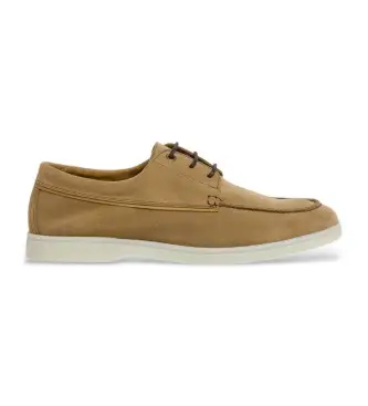 per uomo HMS21472 Scarpe in pelle marrone Martin Boat (40), Basso, Nessuno, Casual