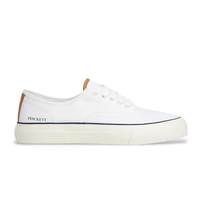 per uomo. HMS21480 Sneaker Blake Smart in pelle bianca (40), Bianco, Basso, Stringhe, Casual