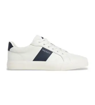 per uomo HMS21482 Sneakers Blake Mix in pelle bianca (40), Bianco, Basso, Stringhe, Casual