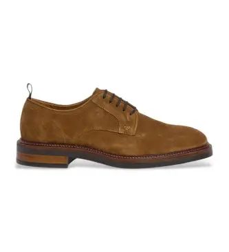 per uomo HMS21487 Scarpe Egmont Fine in pelle marrone (41), Basso, Camoscio, Stringhe, Casual, Da sera, Classico