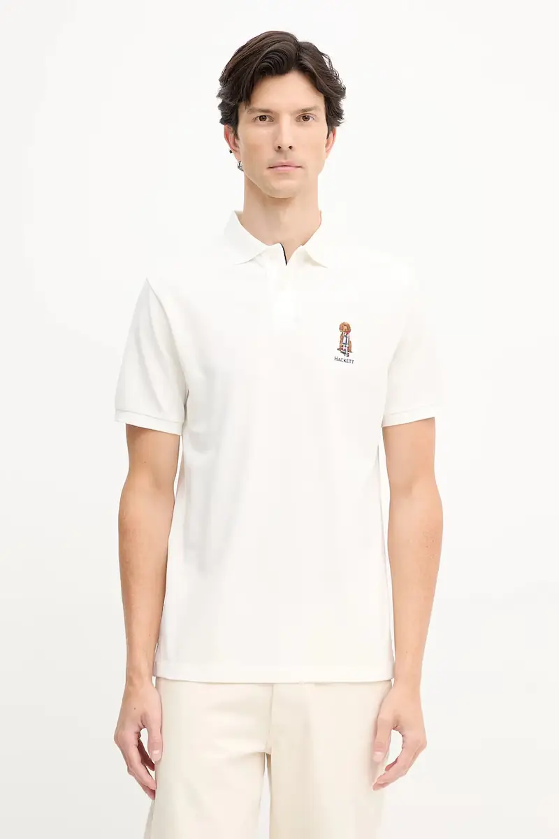 Hackett London Polo Uomo Beige 3574205
