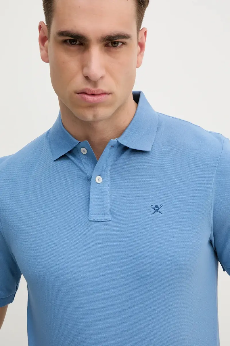 Hackett London Polo Uomo Blu 3312441 miniatura 4