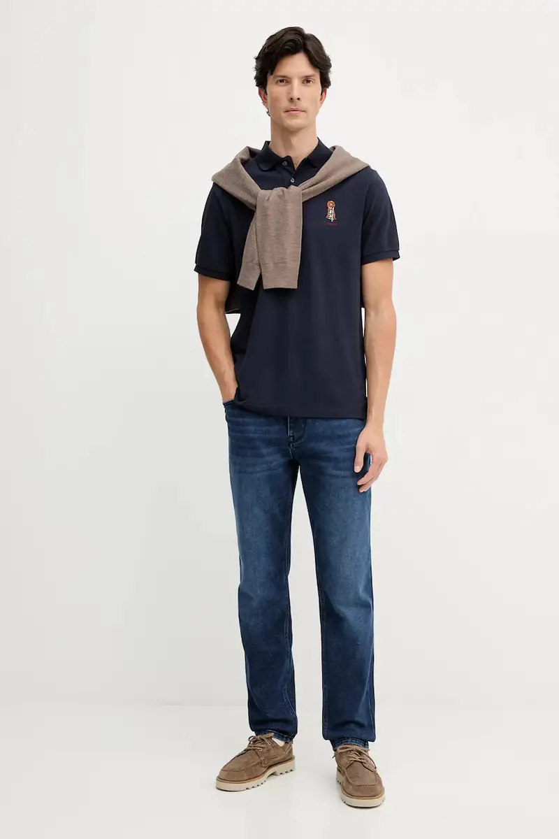 Hackett London Polo Uomo Blu 3595528 miniatura 2