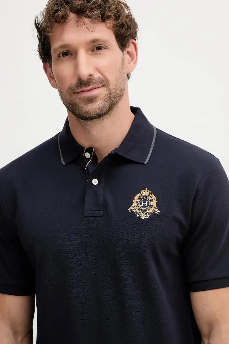 Hackett London Polo Uomo Blu 3594672 miniatura 4